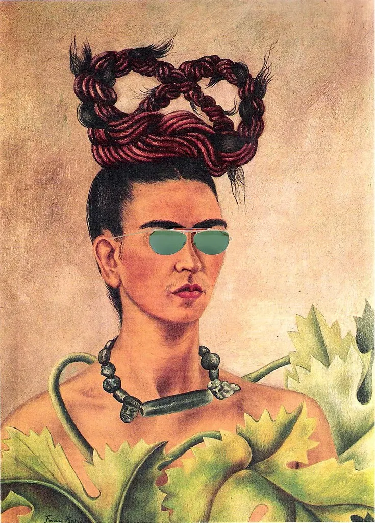 Frida in Shades, after Frida Kahlo